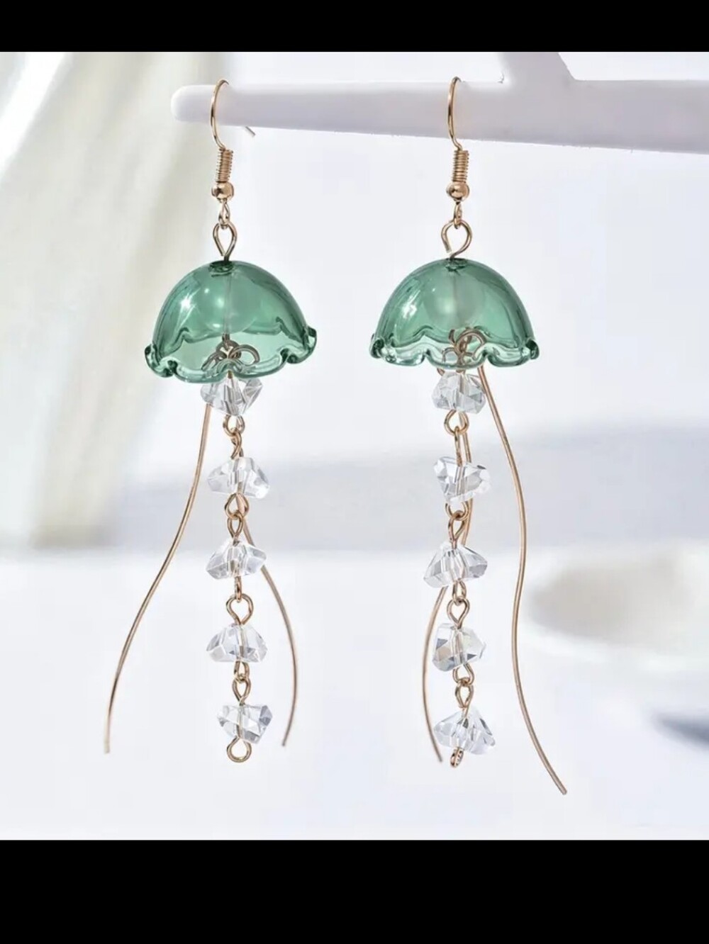 Jellyfish Orchid Flower Tassel Earrings